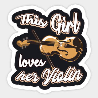 Violin Saying for Musicians Sticker